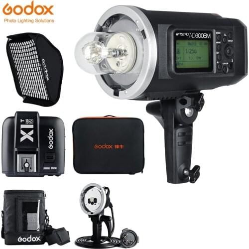 Godox AD600BM 60Ws 1/8000 HSS GN87 Outdoor Flash Bowens Mount Flash Light + X1T-S Trigger,Softbox,Carry Bag,H600B Kit for Sony