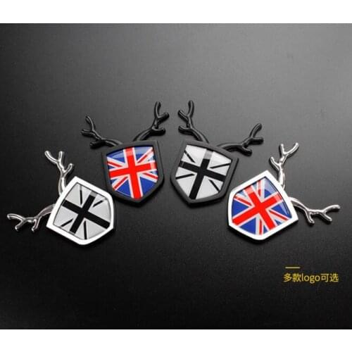 1Pcs Union Jack Auto Trunk Rear Fender Emblem Badge Decal Stickers Car Accessories