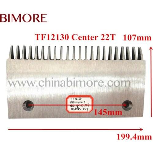 10PCS/LOT for BIMOREEXPRESS Escalator Comb TF12130 Middle Length 199.4mm Width 107mm Install Size 145mm 22T