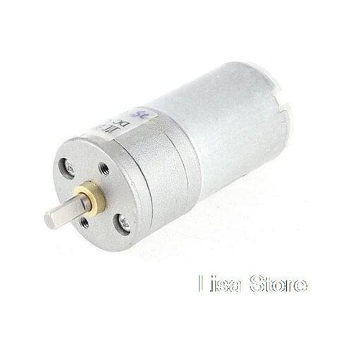 25mm Gear Box DC 12V 1250RPM Output Cylinder Electric Speed Reduce Geared Motor
