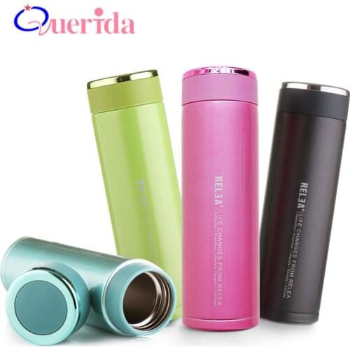 350ML/450ML Thermal Bottle Double Wall Vacuum Flasks 304 Stainless Steel Thermos Travel Mug Tea Car Mugs Insulated Water Bottle