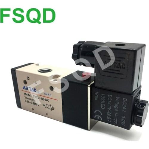 3V310-08,10 3V310-08,10-NO 3V310-08,10-NC AC220V DC24V FSQD AIRTAC Perform Pneumatic Components Air Tool Solenoid Valve 3v310