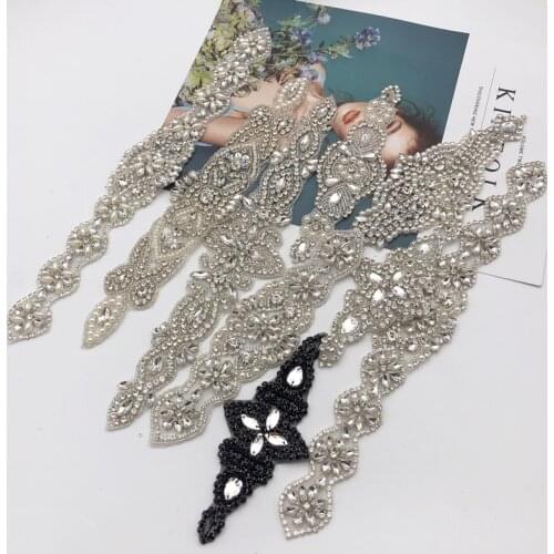 5pcs Rhinestone Waist Belt Bridal Wedding Dress Diamante Sash Belt many designs