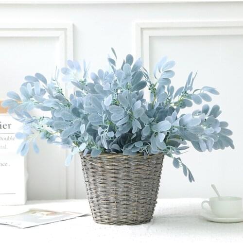 9 Fork Green Jujube Leaf Green Artificial Leaves Wedding Home Party Decorations DIY Craft Artificial Flowers Artificial Plants