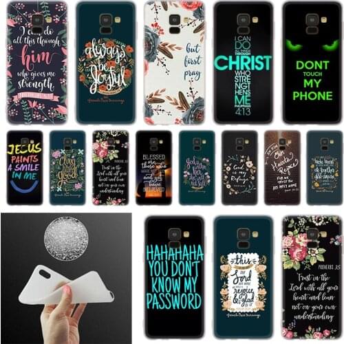 Bible verse Philippians Phone Case For Samsung Galaxy A10 A20 A30 A40 A50 A60 A70 A6 A8 Plus A7 A9 2018 A3 A5 2017 Soft Cover