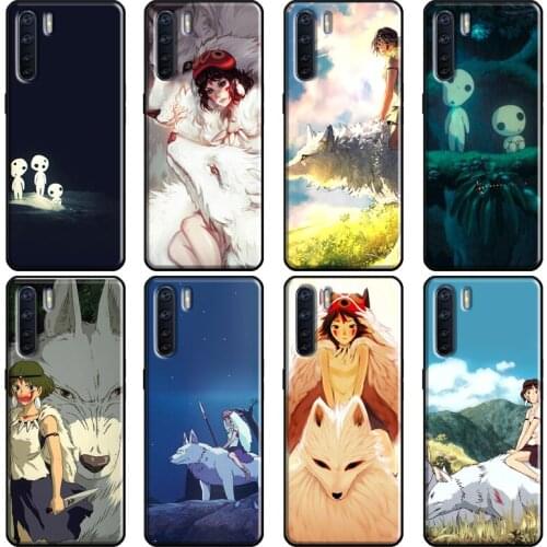 Anime Princess Mononoke Cover For OPPO A5 A9 A31 A53 2020 A1K A5S A15 A52 A72 A83 A91 F5 F7 Reno 2 Z 4 Pro Case