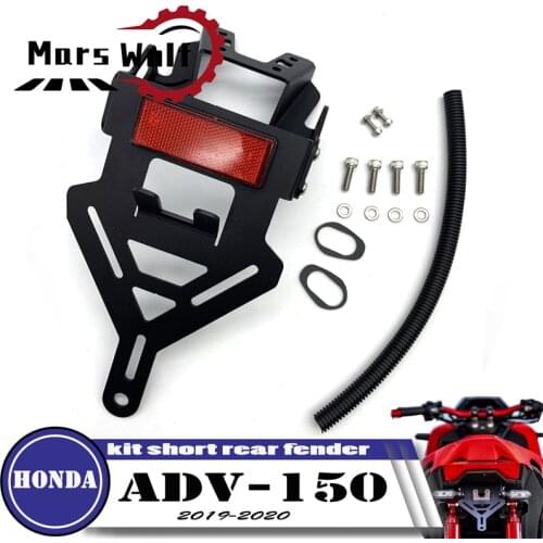 Motorcycle Tail Tidy Fender Eliminator Registration License Plate Holder LED Light For ADV150 ADV 150 2019 2020 2021 ADV-150