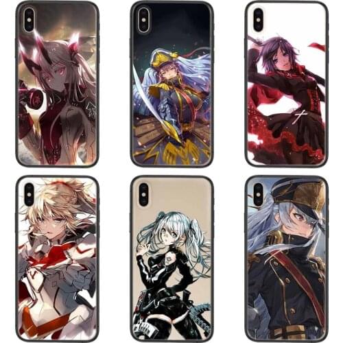For Samsung Galaxy A72 A71 A70 A50 A40 A30 A20 A10S A02 A51 A32 A31 4G 5G Beautiful Girl Warrior Animation Black Funda Places
