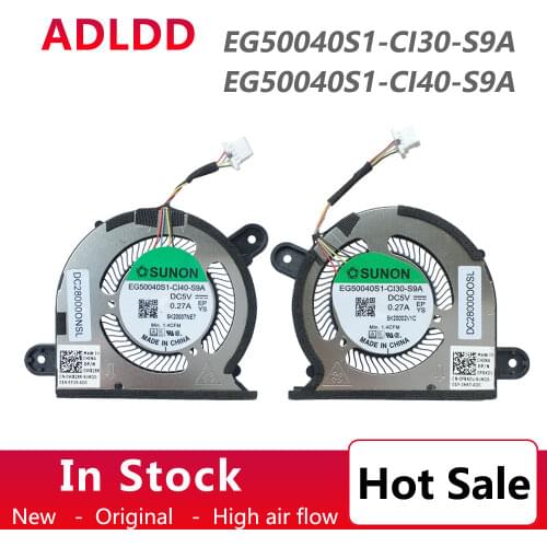 EG50040S1-CI30-S9A EG50040S1-CI40-S9A Cooling Fan for DELL XPS 9300 DP/N 0FRK0V DF/N 0WX28K DC28000ONSL DC28000OOSL