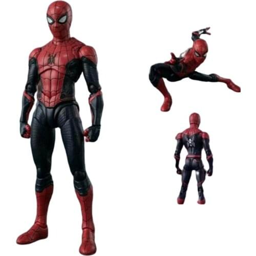 Disney Marvel Legand Anime Action Figure GK Spiderman Figma 14cm PVC Avengers Superhero Movable Joints Model Toys For Children