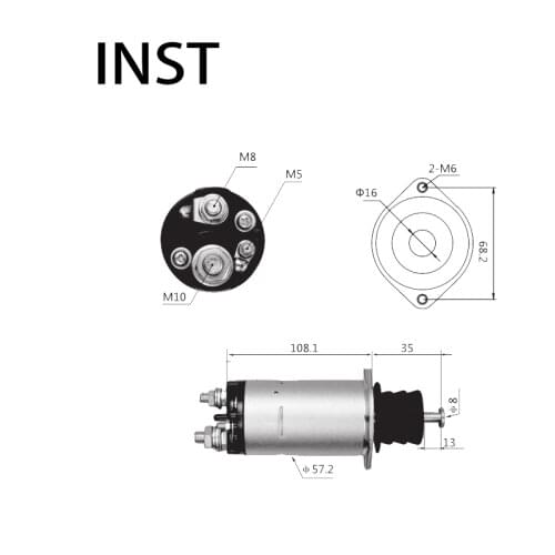 ELECTROMAGNETIC SWTICH SOLENOID FOR 24V 4.5KW 5811510360 0471003110 158 1811510380 0471003100 0471003110 0471003920