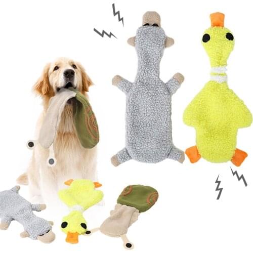 Fleece Dog Squeaky Toy for Small Medium Dogs Interactive Pet Toys Animal Shape Puppy Accessories Funny Dog Supplies Dropshipping