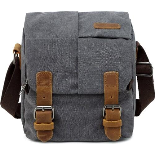 Photographic Vintage Retro Canvas Shoulder Bag Waterproof Camera Handbags DSLR Carrying Case Bags for Canon Nikon Sony Pentax