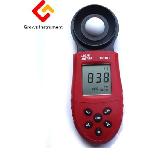 HS1010 Digital Illuminometer 200,000 Lux Illumination Meter Professional Photometer Automatic Measurement Monocoque Luxmeter