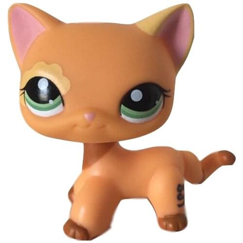 Lps Real Pet Shop Toys SIAMESE Cat #664 Purple Kitty Old Original Toy For Children Free Shipping