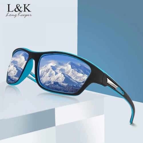 LongKeeper New Men Polarized Sunglasses Driving Shades Anti Glare Sun Glasses Male Vintage Outdoor Sport Fishing Goggles UV400