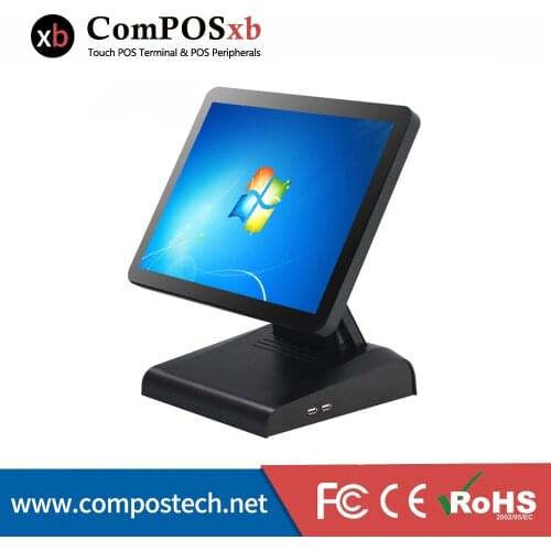 Cheap 15 Inch All In One Touch Screen Pos Pc Cash Register Terminal Point Of Sale Quad Core Fanless Pos Machine