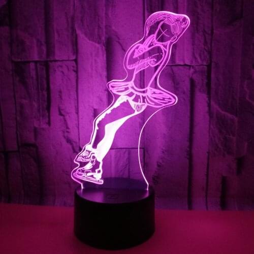 Kating Night 3d Lamp Usb 7 color Touch Led Visual Personal Gift Customized Table Lamps For Living Room Deco Lamps