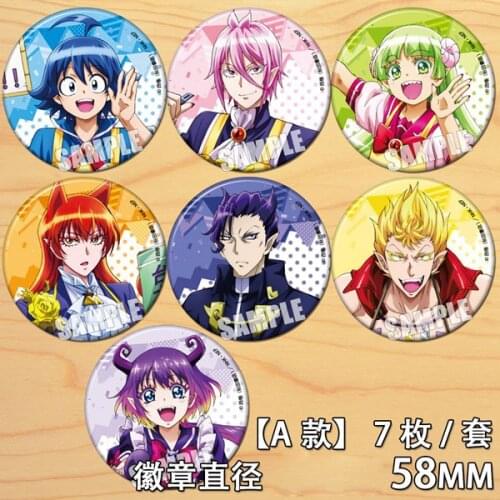 New Anime Mairimashita! Iruma-kun Suzuki Iruma 2 Badge Brooch Pin Collection Bag Cartoon Pendant Button Souvenir Cosplay
