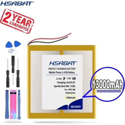 New Arrival [ HSABAT ] 13000mAh Replacement Battery for PIPO M6,M6Pro ,M6Pro 3G ,Freelander PD800 Tablet PC 37125130