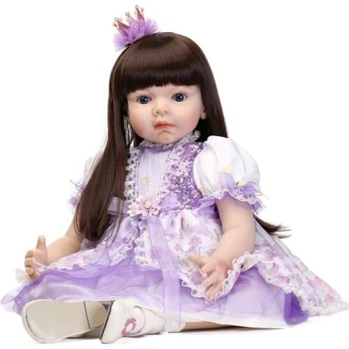 New 70cm silicone reborn dolls lifelike girl Emulational Reborn babies Doll Infant Clothing Model