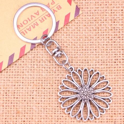 New Fashion Keychain 38*35 mm hollow flower Pendants DIY Men Jewelry Car Key Chain Ring Holder Souvenir For Gift
