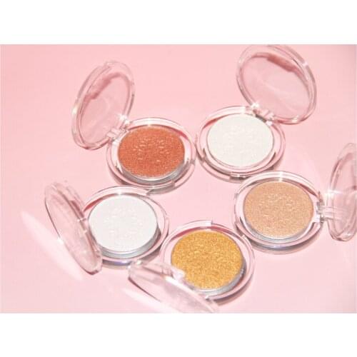 Wholesale Glitter Highlighter Powder Palette Makeup Glow Face Shimmer Illuminator Highlight Cosmetics With Custom Private Label