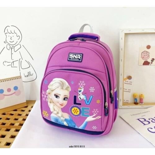 Disney Frozen Elsa cute school backpack girls schoolbag High capacity Anime Figures printing Childrens backpacks bags