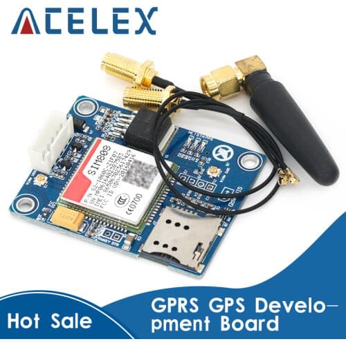 SIM808 Module GSM GPRS GPS Development Board IPX SMA with GPS Antenna Raspberry Pi Support 2G 3G 4G SIM Card