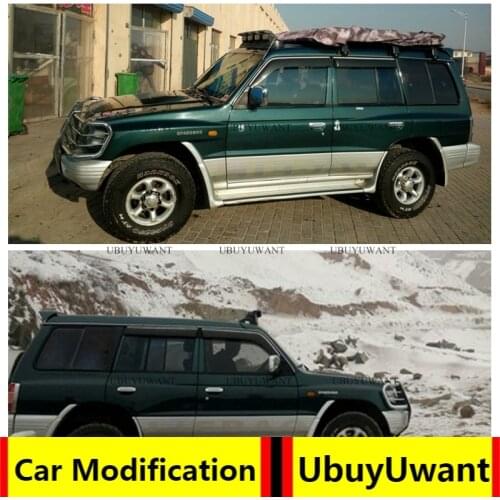 For Mitsubishi PAJERO V33 Spoiler 2001-2005 ABS spoiler car tail wing decoration rear trunk spoiler for pajero v33