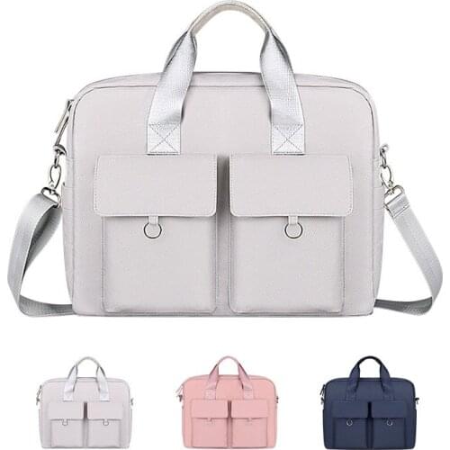 High quality Laptop Bag 13.3 14 15.6 inch Notebook Bag Sleeve For Macbook Air Pro 13 15 Computer Shoulder Handbag Briefcase Bag