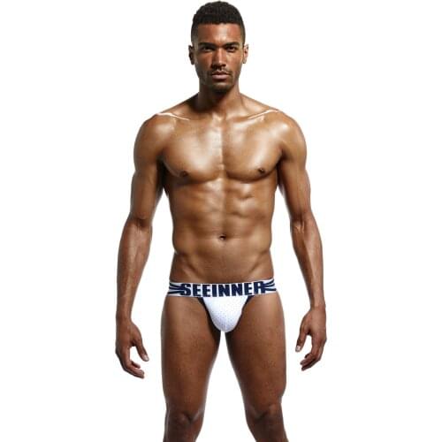 Mens underpants slip seeinner boxers mens polka dot comb cotton double ding underpants