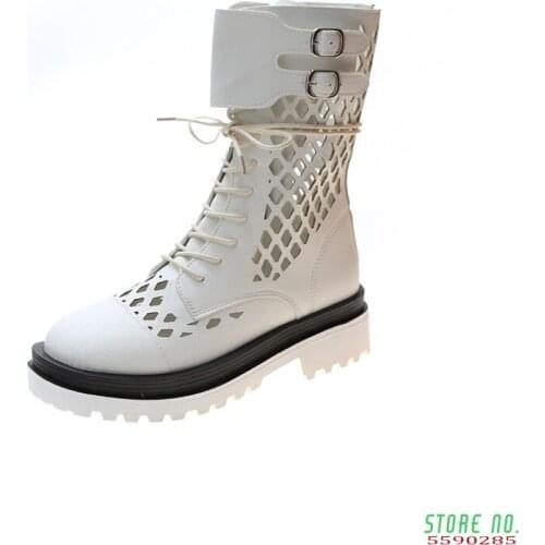 2021classic Design Fashion Gladiator Summer Sandals Women Boots Ladies Sexy Cut-outs Black Boots Leather Dress Shoes Woman