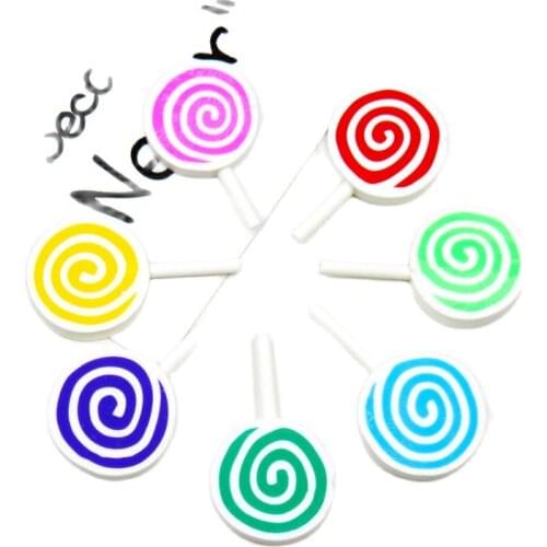 1PCS Dazzling Rainbow Swirl Lollipop WITHOUT CLIP Girl Hair Accessory For DIY Headdress Semi-finished Products 2019 Accessories