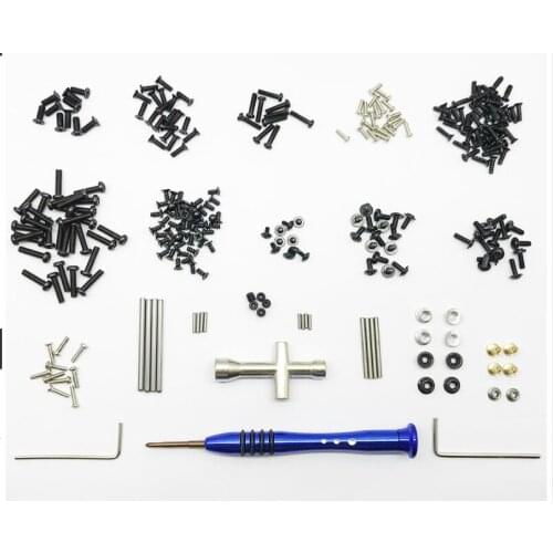 144001 remote control car whole car screw car shell buckle swing arm pin wheel nut tool bag