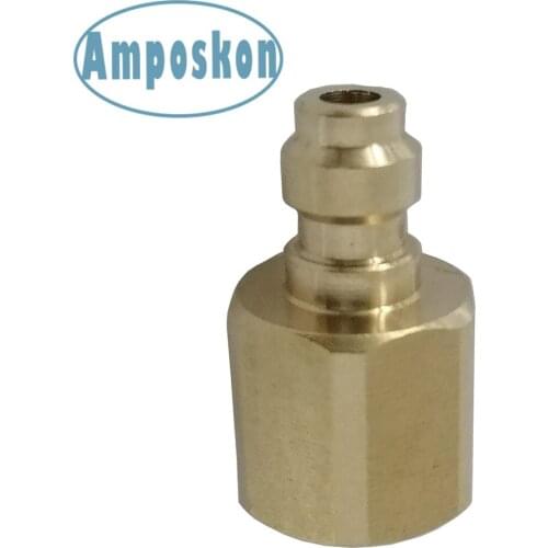 2 Pieces Paintball PCP Charging Hose Male Quick Disconnect Adaptor Female Thread 1/8NPT&1/8BSPP& M10*1 Brass Fill Nipple