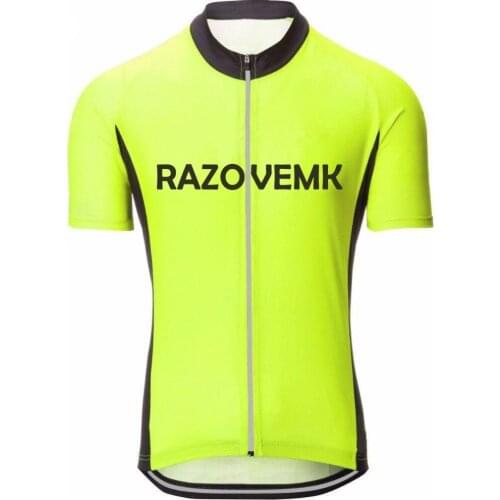 2019 RAZOVEMK cycling Jersey summer racing Cycling Clothing bike short sleeves Men Cycling Clothing Bicycle MTB Maillot Ciclismo