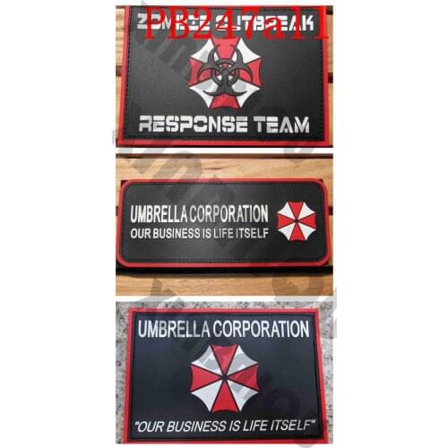 3D PVC Patch Biohazard Umbrella Corporation OUR BUSINESS IS LIFE ITSELF