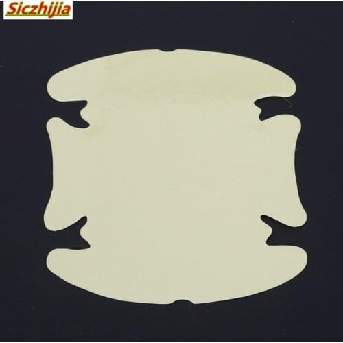 4 pieces/set. Car door handle scratch protector invisible sticker tape for Peugeot 206 207 208 301 307 308 407 2008 3008 4008