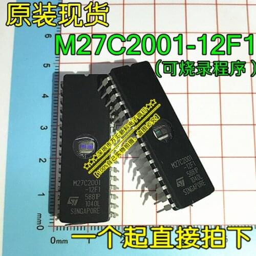 50PCS/LOT M27C2001 M27C2001-12F1 CDIP32 EPROM 2 Mbps IC EPROM 2MBIT 120NS New Stock