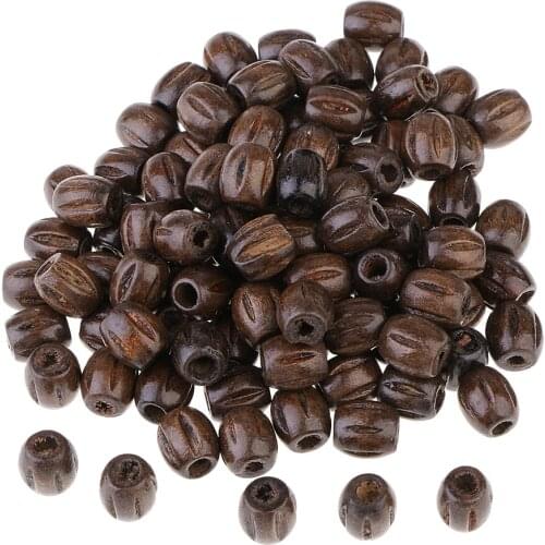 50x Watermelon Wooden Spacer Loose Beads Necklace Bracelet Craft DIY Charms