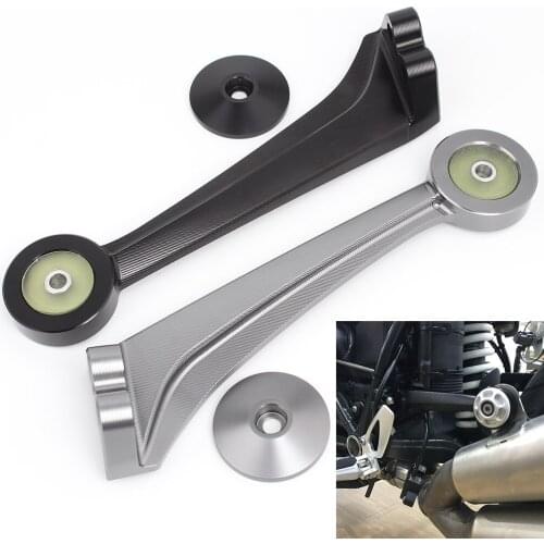 Motorcycle Accessories Aluminum Exhaust Muffler Pipe Bracket Mount Holder Muffler Hanger Support For BMW RNineT R9T 2014-2019