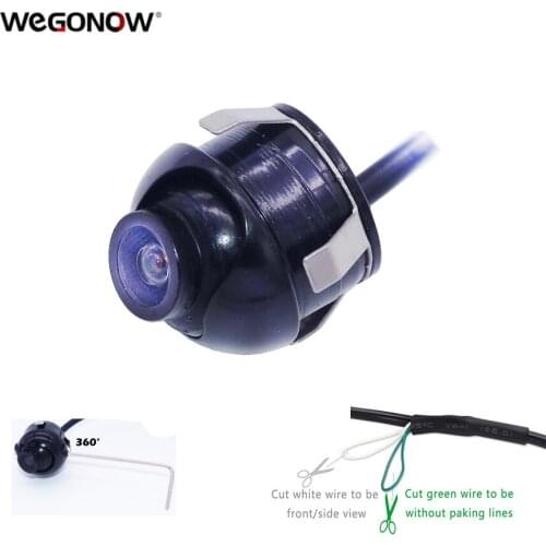 CCD Car Rear View Camera Front View Double To Switch Upgrade Section Mirror Parking Camera 360 Degree Rotation night vision