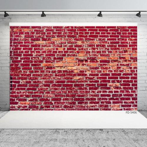 Red Brick Wall Photo Backdrops Computer Printed Photography Backgrounds for Baby Children Portrait Pets Toy Photophone Props