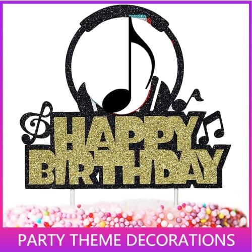 Birthday Cake Toppers Happy Birthday Cake Topper Picks Glitter Cake Topper Decoration for Birthday Party Cake Supplies