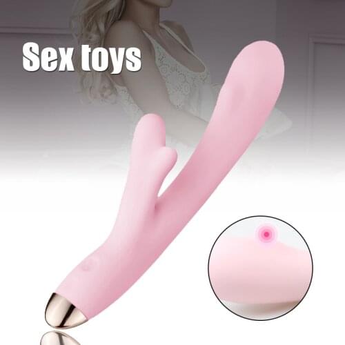 Hot Smart Female Masturbation Vibrator Two-headed Silicone Clitoral Stimulation AV Stick APP Remote Control Sex Toy sy99