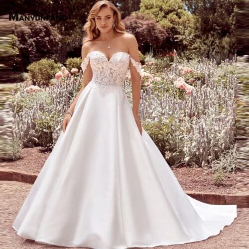 MANYUNFANG Wedding Dresses With A Train