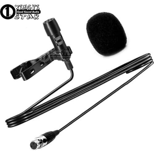 Mini XLR 3 Pin TA3F Wired Tie on Lavalier Collar Clip Microphone Lapel Mic For SAMSON Wireless Transmitter ST5 UM1 CT7 CR88 CB88
