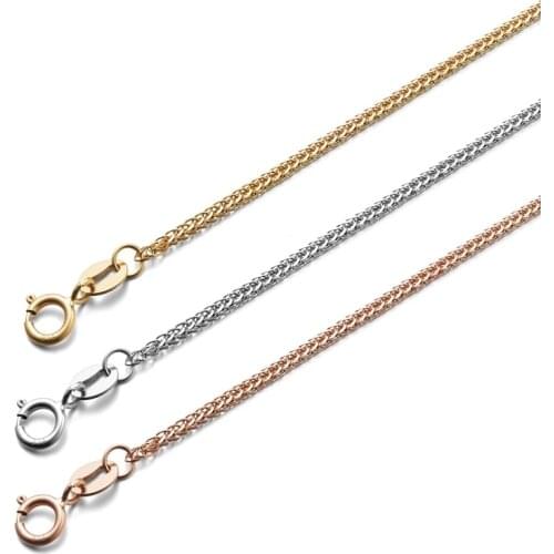 NYMPH 2.5g genuine pure 18K gold chain high-grade jewelry real au750 pendant necklace 45CM For women fine jewlery