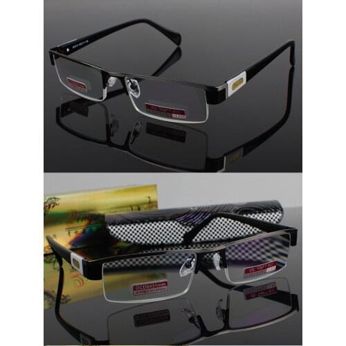 Mens High-end Anti Fatigue Reading Glasses Slim Aspheric Hard Resin Coating Lens +50 +100 +125 +150 +175